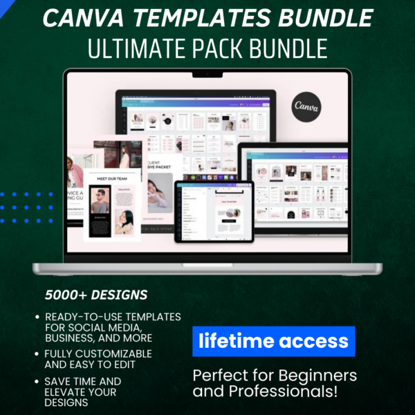 Canva Templates Bundle Ultimate Pack bundle
